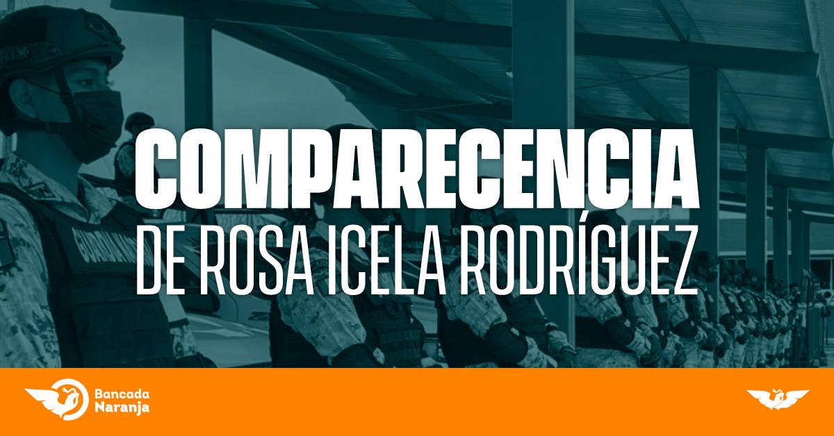 Comparecencia de Rosa Icela Rodríguez