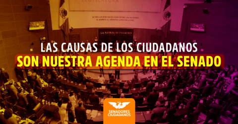 Movimiento Ciudadano presenta agenda legislativa en el Senado